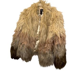 Vakko for INC ombré cropped faux fur